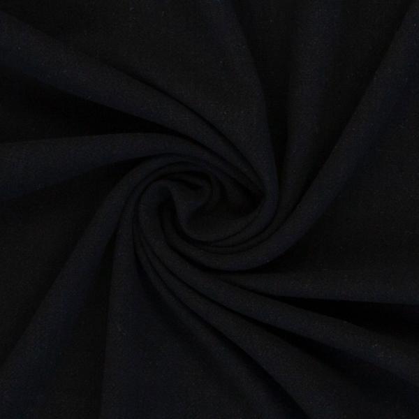 Viskose Leinen Schwarz by Swafing